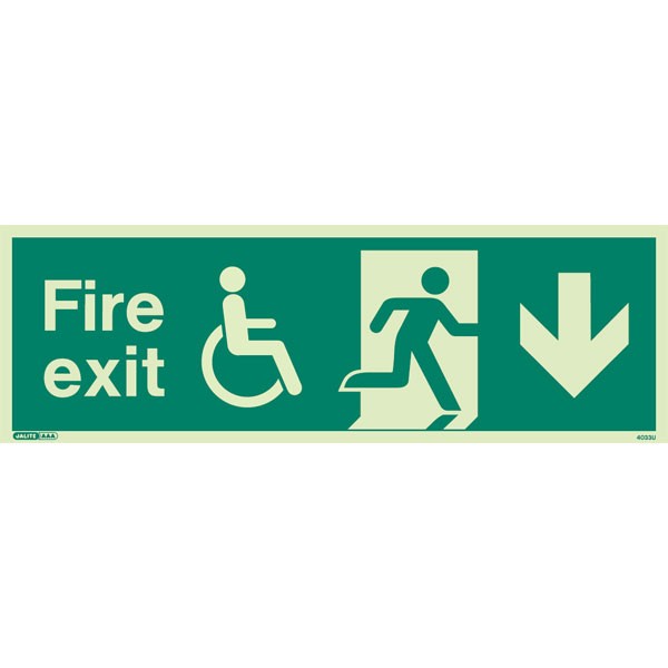 Shop our Wheelchair Fire Exit Down 4033