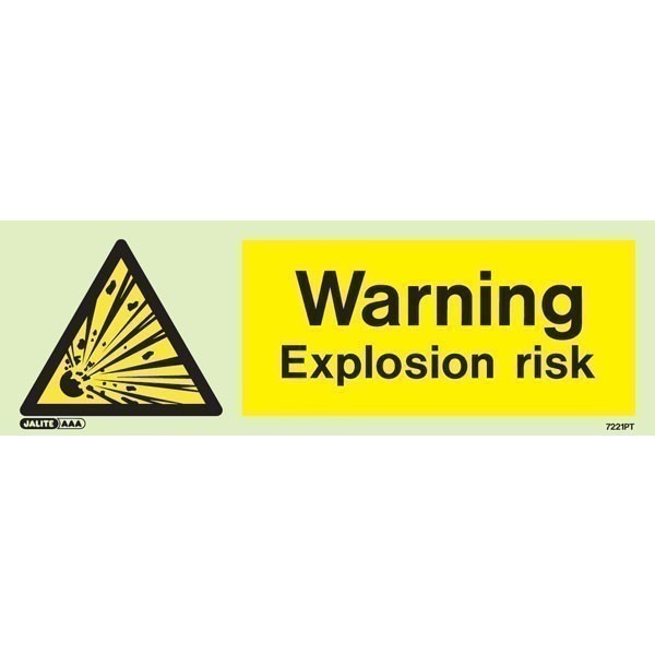Warning Explosion Risk 7221