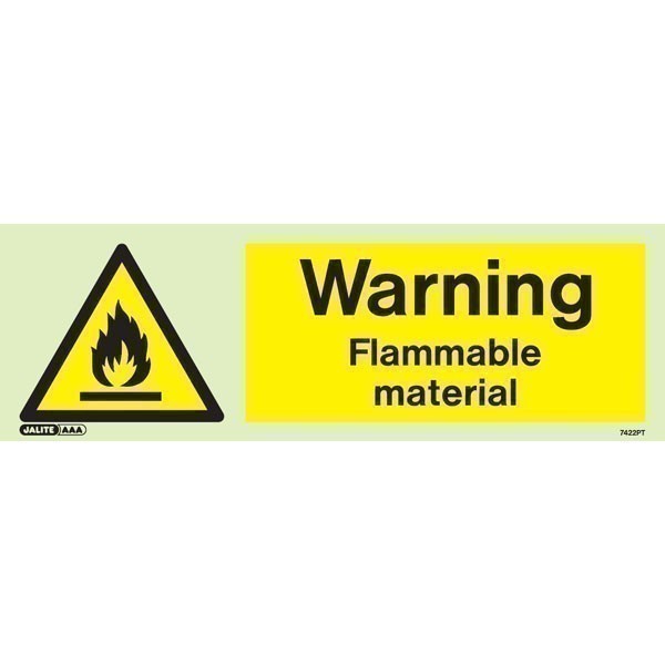 Warning Flammable Material 7422