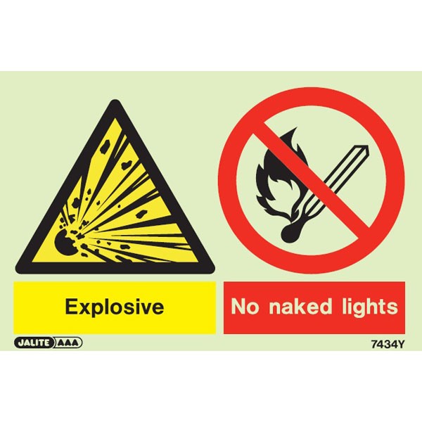 Shop our Warning Explosive No Naked Lights 7434