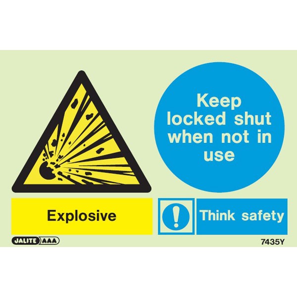 Shop our Warning Explosive Keep Locked Shut 7435