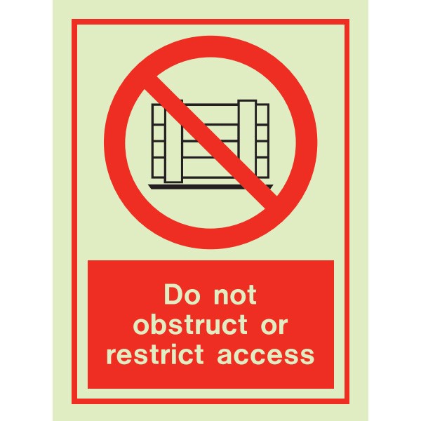 Do Not Obstruct 8190