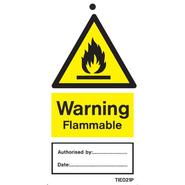 Shop our Warning Flammable Labels Pack of 10 TIE021