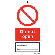 Shop our Do Not Open Labels Pack of 10 TIE004