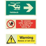 Helideck Safety Signs