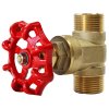 1" drain valve BSP Front Angle