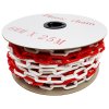 Plastic Barrier Chain Red and White 25M