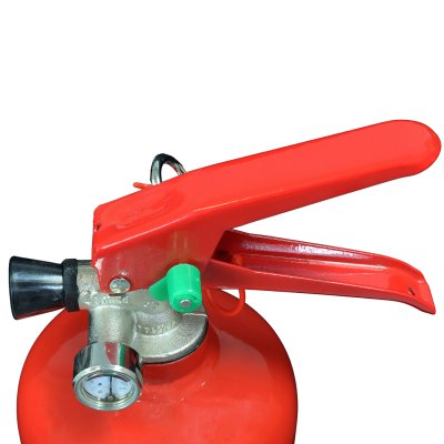 2kg Powder Fire Extinguisher - Handle and Nozzle