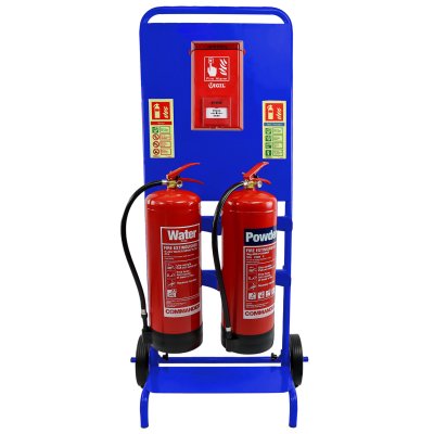 Blue Construction Site Fire Safety Bundle with Call Point Site Alarm