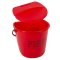 Plastic Fire Bucket with Lid