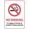 Shop our No smoking plastic sign