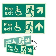 Wheelchair Fire Exit Signs