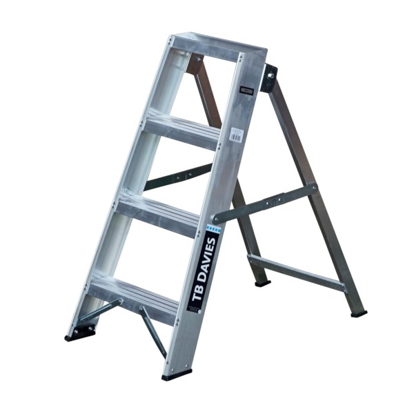 Heavy-Duty Swingback Step Ladders - 4 Tread