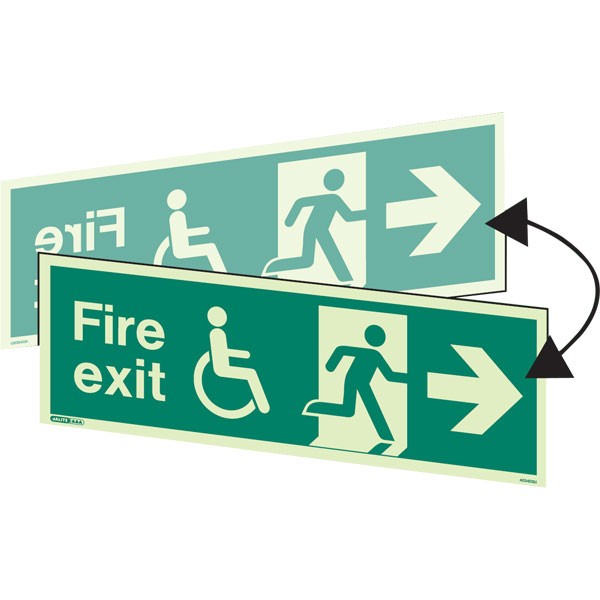 Shop our Hanging Wheelchair Fire Exit Right 4034