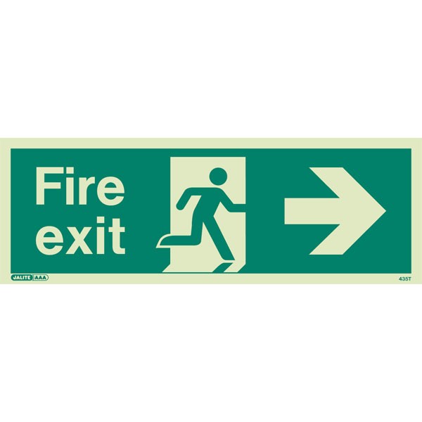 Shop our Fire exit right sign