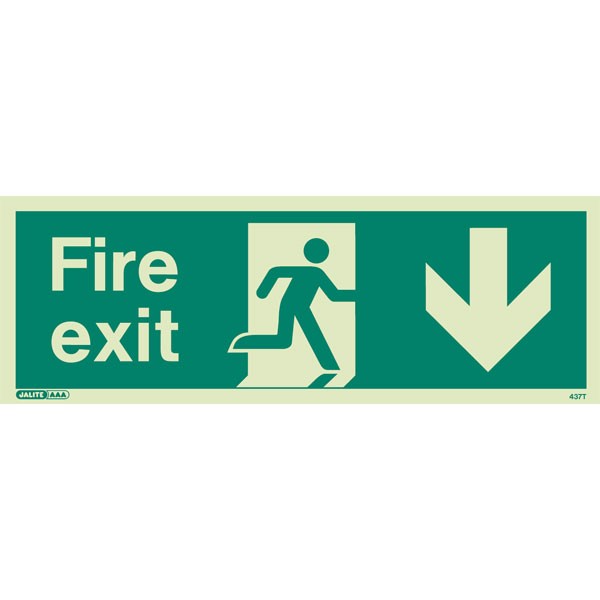 Shop our Fire exit down sign