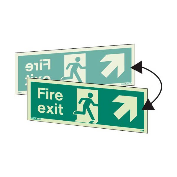 Shop our Double sided fire exit up left