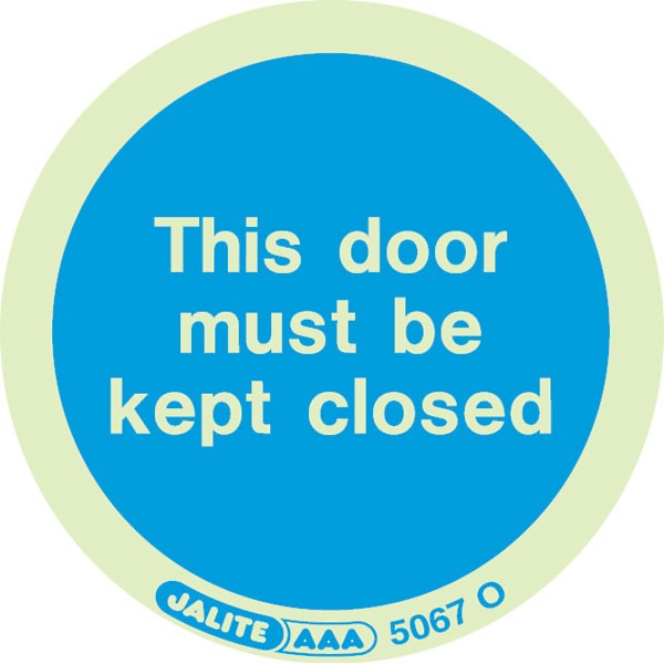 Shop our Door Must Be Kept Closed Pack of 10 5067