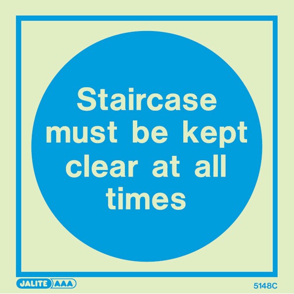 Shop our Staircase Must Be Kept Clear All Times 5148