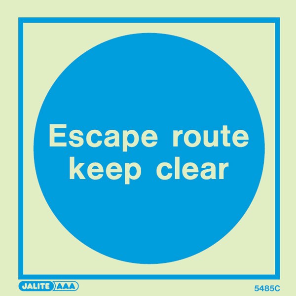 Shop our Escape Route Keep Clear 5485