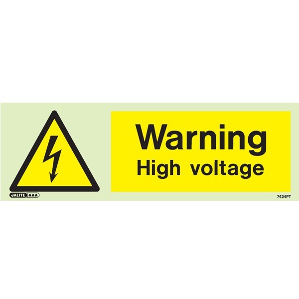 Warning High Voltage 7424