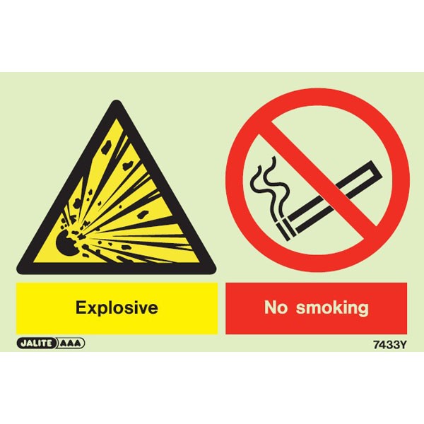 Shop our Warning Explosive No Smoking 7433