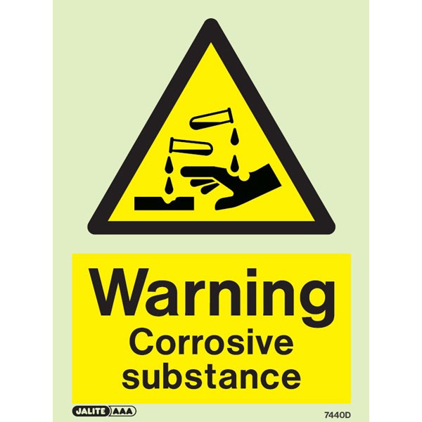 Warning Corrosive Substance 7440