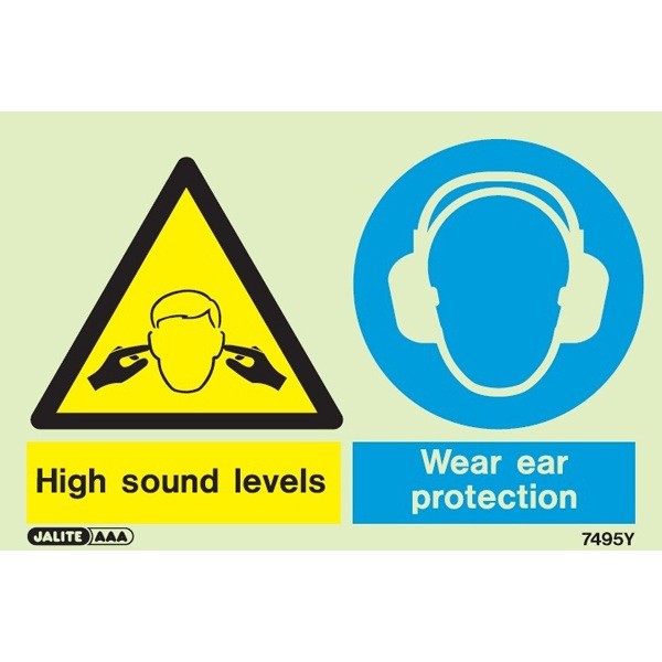 Shop our Warning High Sound Levels Wear Ear Protection 7495