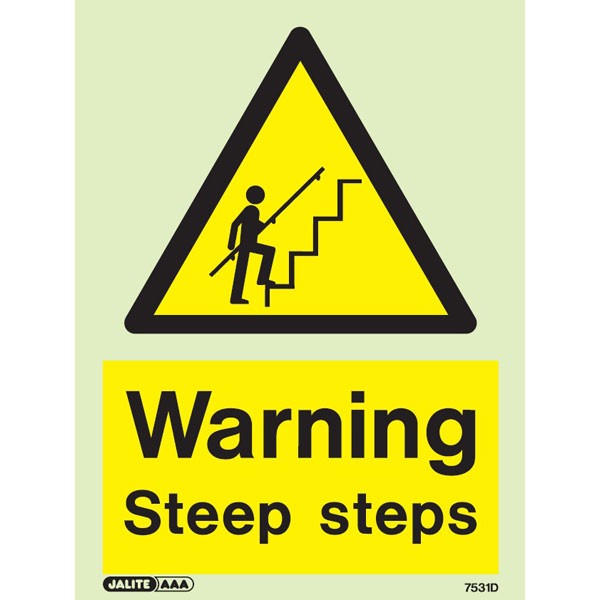Warning Steep Steps 7531
