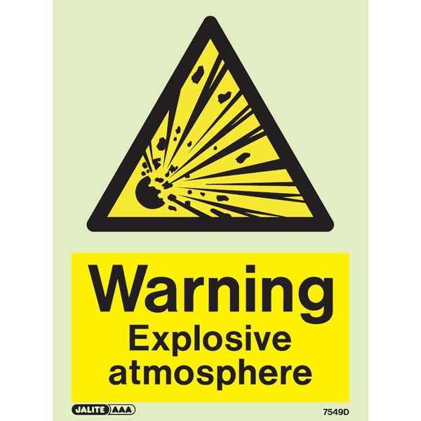 Warning Explosive Atmosphere 7549