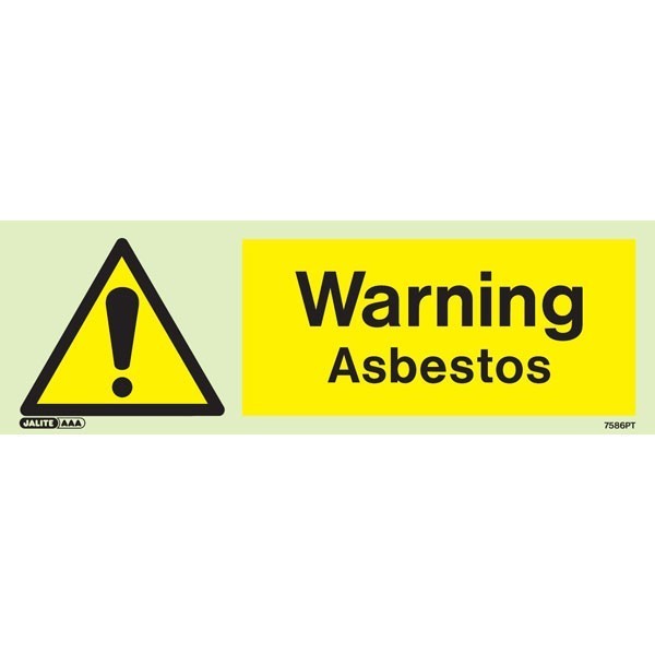 Warning Asbestos 7586