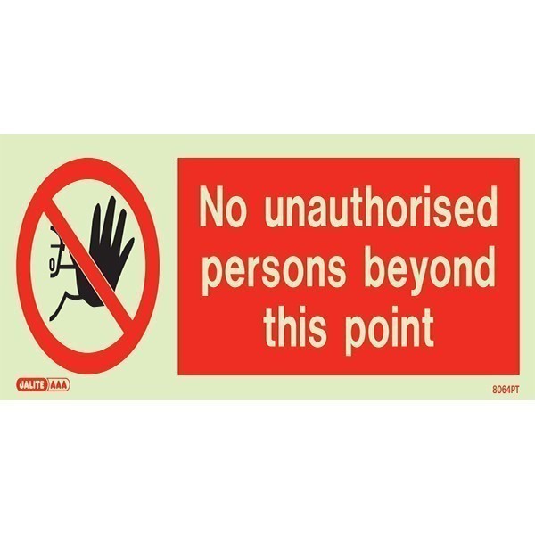 No Unauthorized Persons 8064