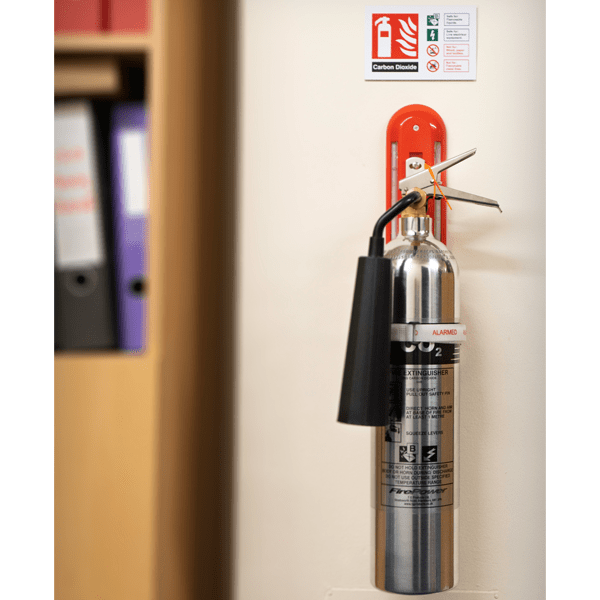 Anti-Theft Fire Extinguisher Alarm with Wall Bracket
