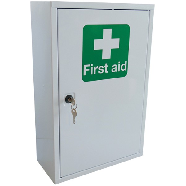 Metal First Aid Cabinet - With First Aid Kit