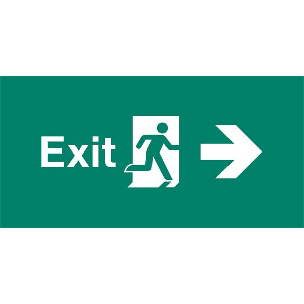 Shop our Emergency Light Legend Exit Right Pack of 10 EL405
