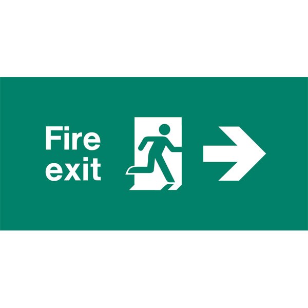 Shop our Emergency Light Legend Fire Exit Right Pack of 10 EL435