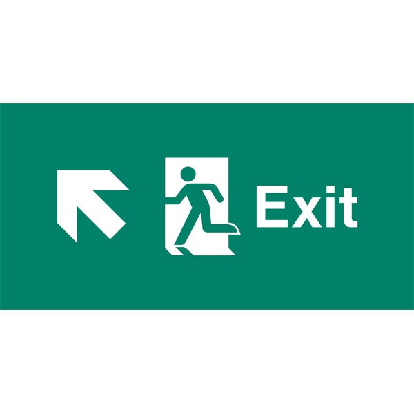 Emergency Light Legend Exit Ahead-Left - EL444 