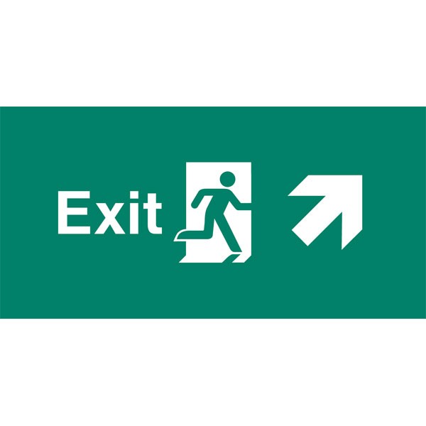Shop our Emergency Light Legend Exit Ahead-Right Pack of 10 EL449
