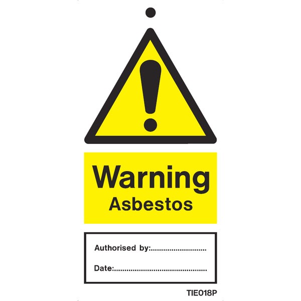Shop our Warning Asbestos Labels Pack of 10 TIE018