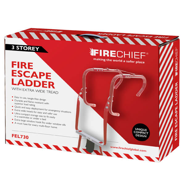 FireChief Three Storey Fire Escape Ladder - Box