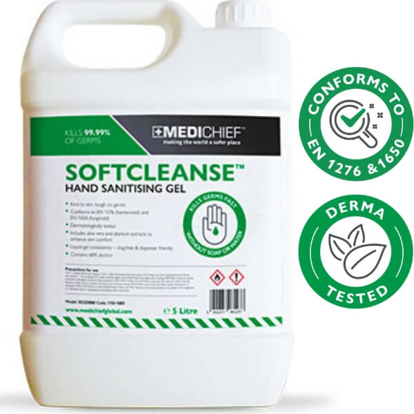 SoftCleanse Hand Sanitiser Gel - 5 litre