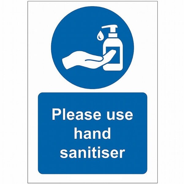 Shop the rigid plastic sign reminding visitors to always follow Government advice and please use hand sanitiser