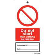 Shop our Do Not Start At Work Labels Pack of 10 TIE006