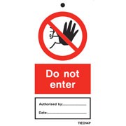 Shop our Do Not Enter Labels Pack of 10 TIE014