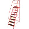Heavy-Duty Mobile Safety Steps - 8 Treads