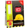 Hard Hat ID Tags With Data Window - Yellow ICE