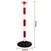 JSP Barrier Posts & Bases Kit Red and White Measurements
