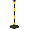 JSP Barrier Posts & Bases Kit Black and Yellow Front