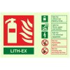 Lith-Ex Fire Extinguisher Sign - Landscape