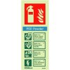 P50 Powder Fire Extinguisher Sign - Portrait